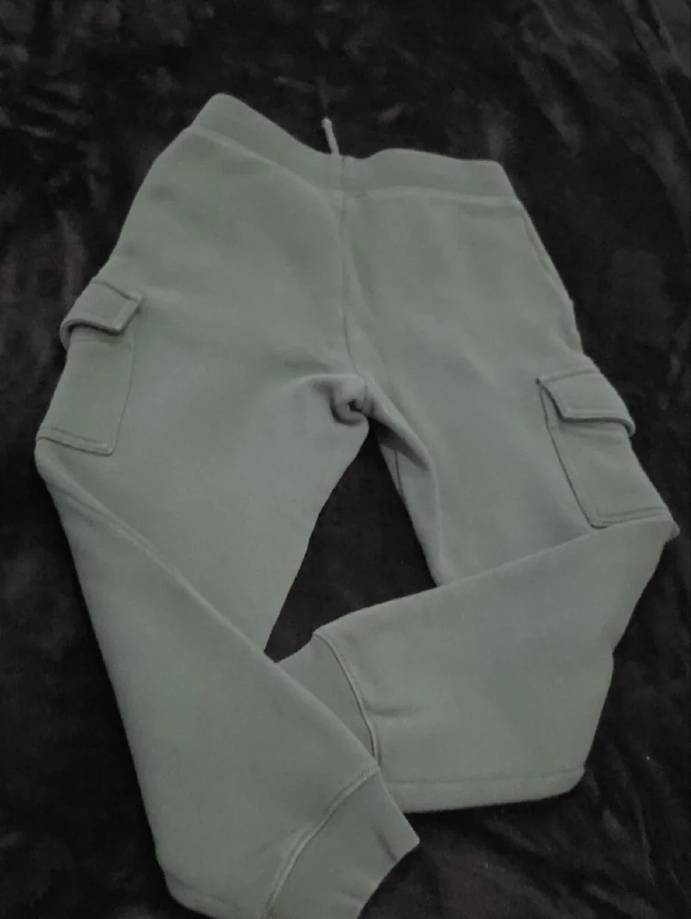 Ralph Lauren Kids Olive Cargo Jogger Pants with Polo Pony